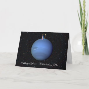 Planet Neptune-födelsedagskort Kort