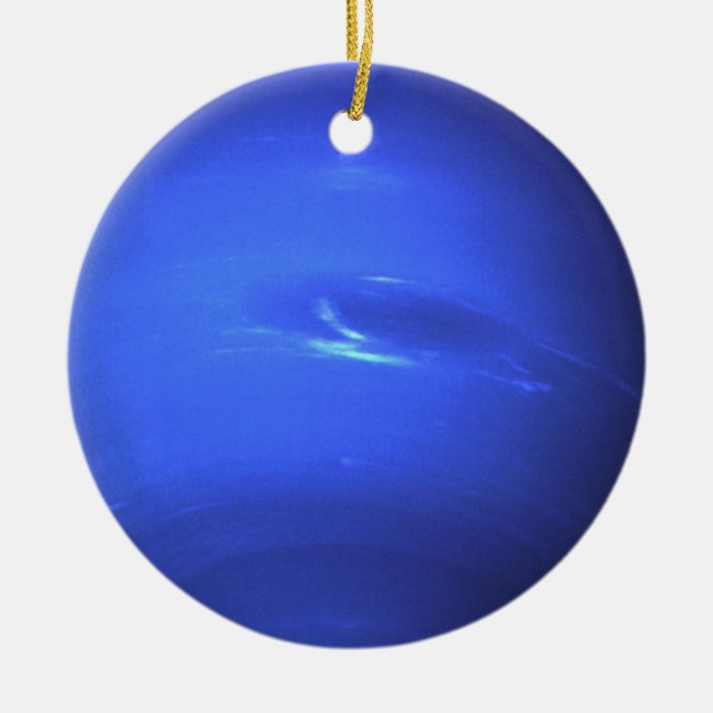 Planet Neptune Julgransprydnad Keramik (Framsidan)