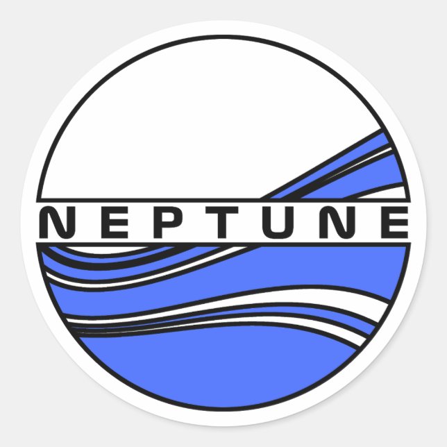 PLANET NEPTUNE RUNT KLISTERMÄRKE (Framsida)