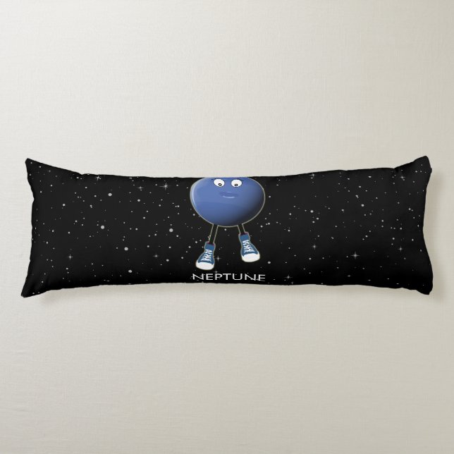 Planet Neptune & Stars Kroppskudde (Framsidan)