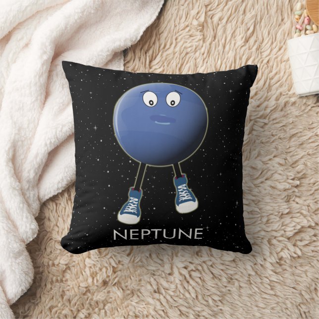 Planet Neptune & Stars Kudde (Filt)