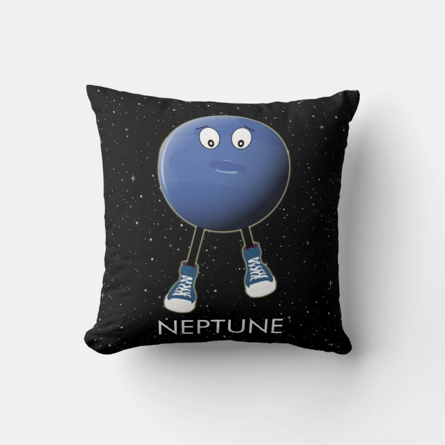 Planet Neptune & Stars Kudde (Framsida)