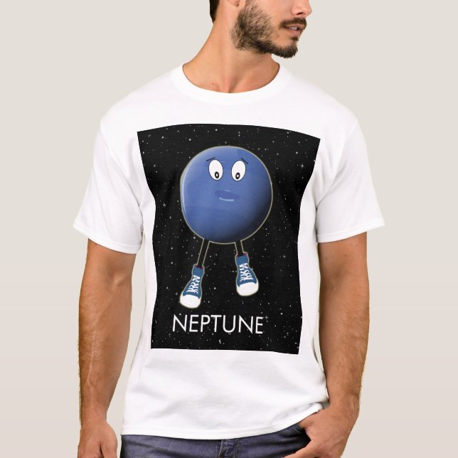 Planet Neptune & Stars T Shirt (Framsida)
