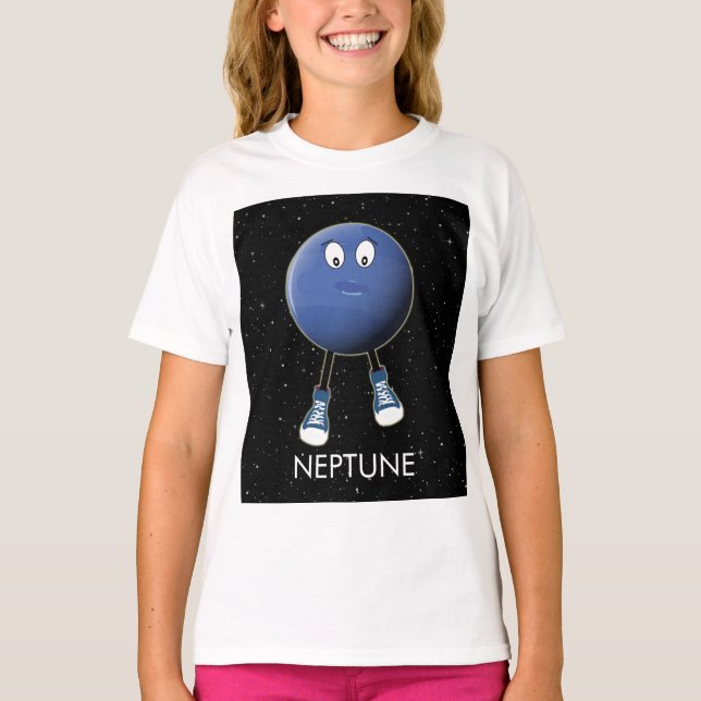 Planet Neptune & Stars T Shirt (Framsida)