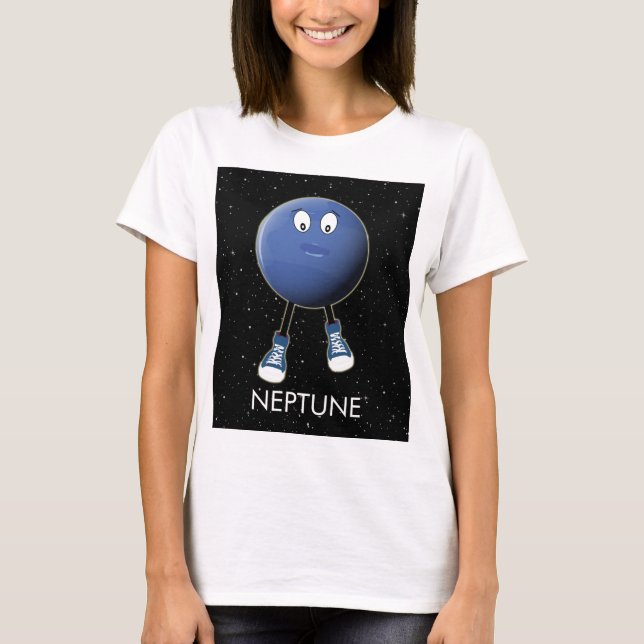 Planet Neptune & Stars T Shirt (Framsida)