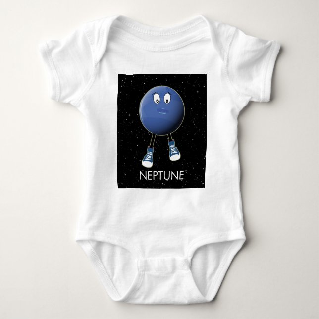 Planet Neptune & Stars T Shirt (Framsida)