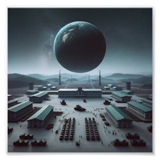 Planet Nordkorea Fototryck