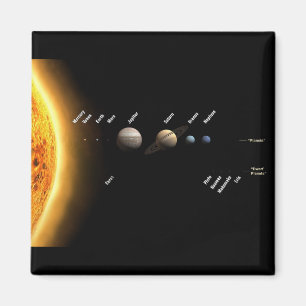 Planet och Dwarf planets Space NASA Magnet