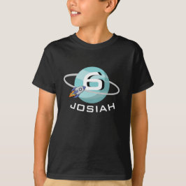 Planet och Spaceshift, födelsedag Tee Shirt