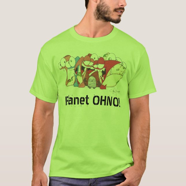 Planet OHNO! T Tee Shirt (Framsida)