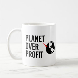Planet över vinst kaffemugg