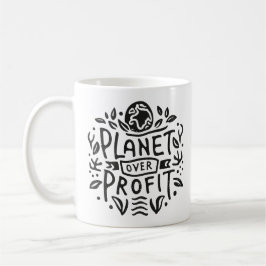 Planet över vinst kaffemugg