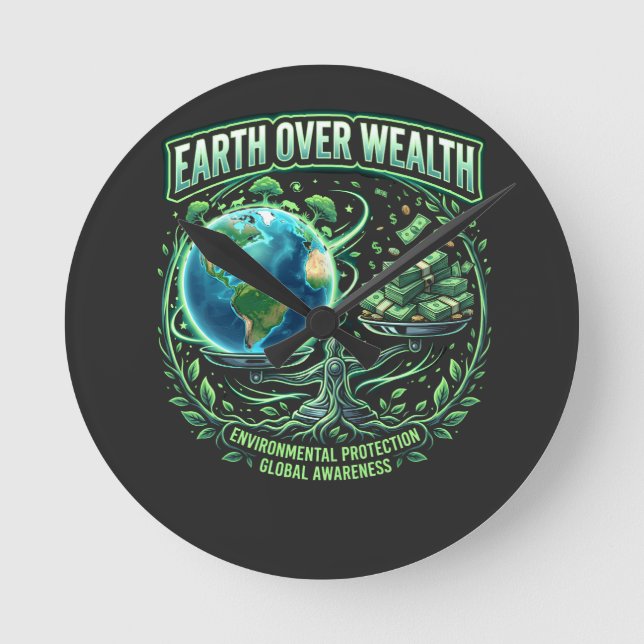 Planet över vinst rund klocka (Framsida)