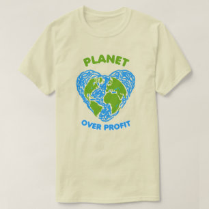 Planet över vinst t shirt