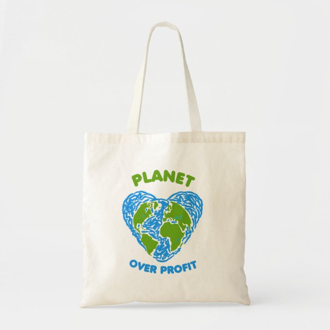 Planet över vinst tygkasse (Framsidan)