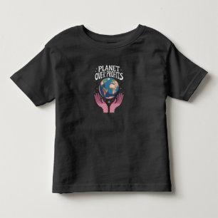Planet över vinsterna på jorden Klimatförändringen T Shirt