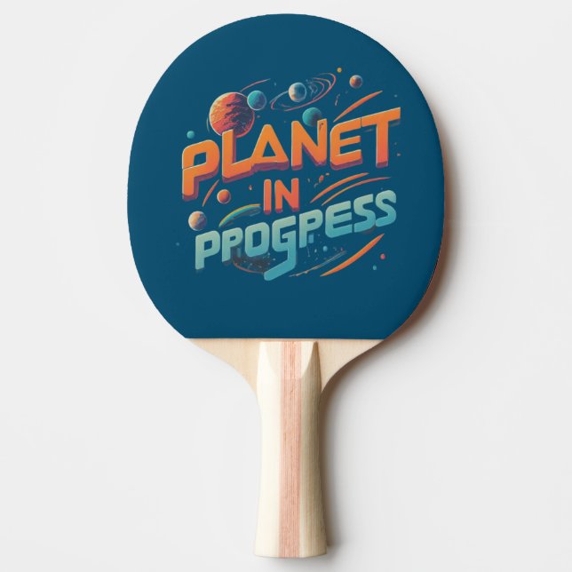 Planet pågår pingisracket (Framsidan)