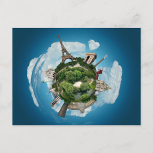 Planet Paris-vykort Vykort