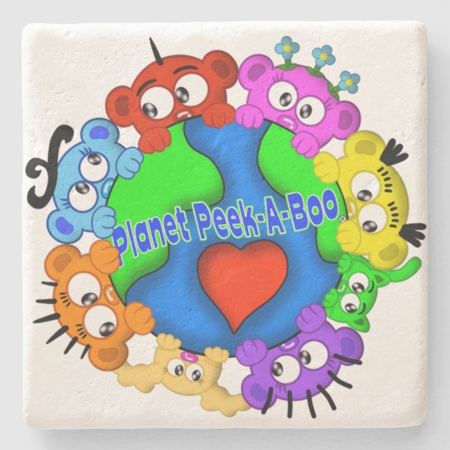 Planet Peek-A-Boo Underlägg Roligt (Framsidan)