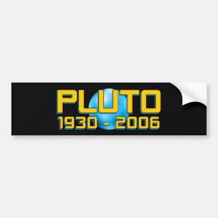 Planet Pluto 1930 - 2006 RIP - Rolig astronomi Bildekal