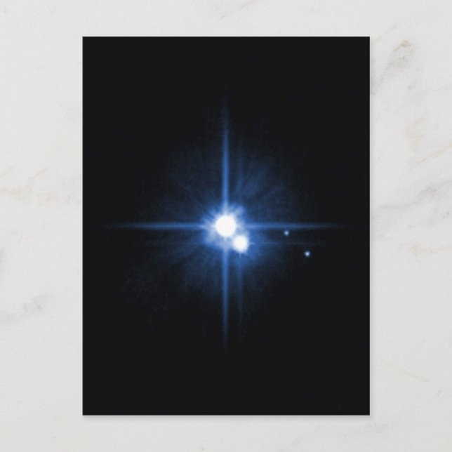 Planet Pluto måne Charon NASA Vykort (Framsida)