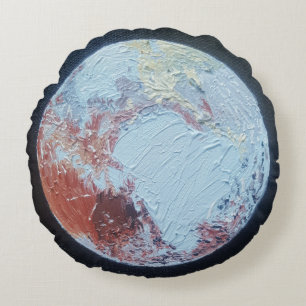 Planet Pluto Rund Kudde