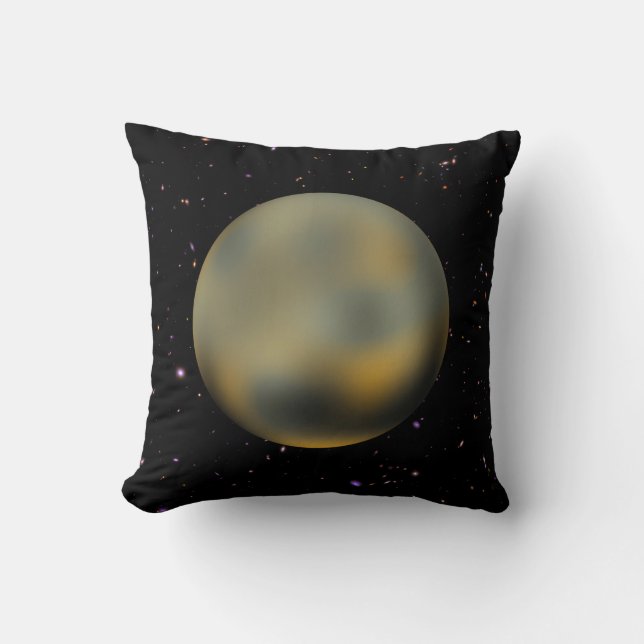 Planet Pluto Starry Himlar Dekorativ kudde (Framsida)
