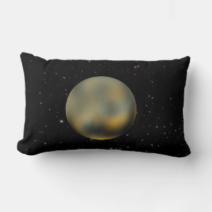 Planet Pluto Starry Himlar Lumbar Pillow Lumbarkudde