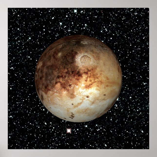 PLANET PLUTO-stjärnbakgrund (solsystem) ~ Poster (Framsidan)
