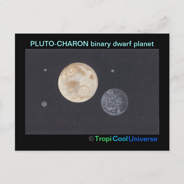 Planet PLUTO vykort (Framsida)