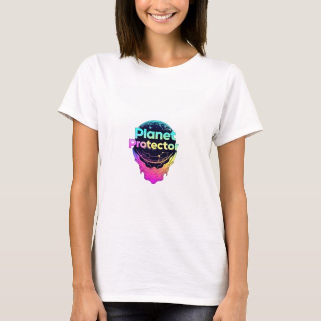 Planet Protector: Kosmiväktare T Shirt (Framsida)