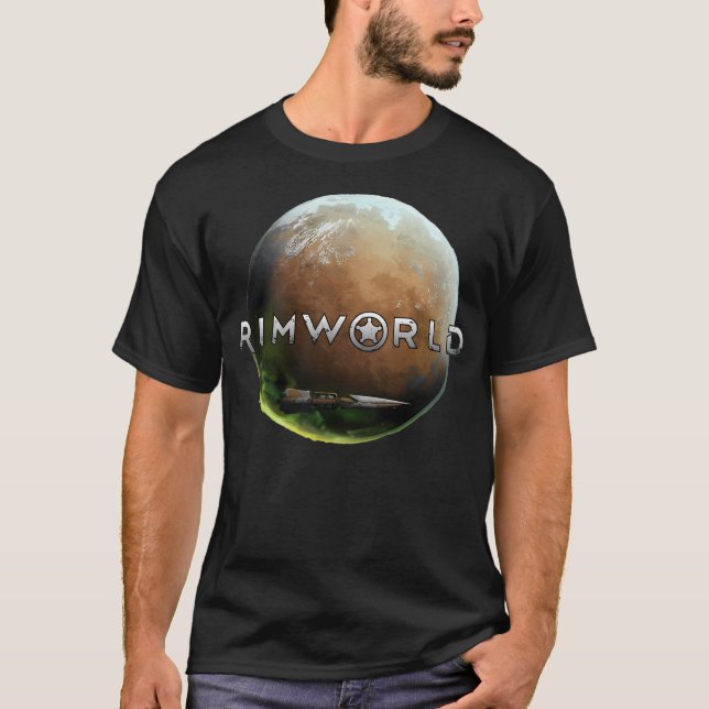 Planet Rimworld T Shirt (Framsida)