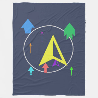 Planet rymdobjekt fleecefilt