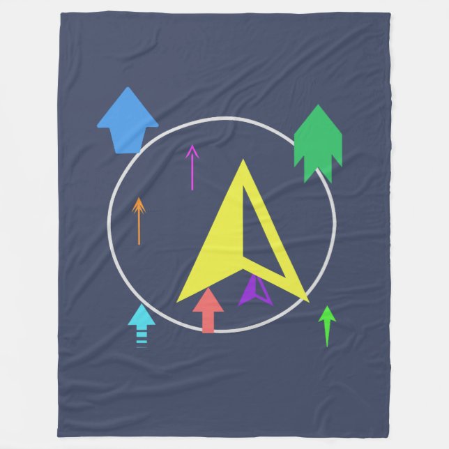 Planet rymdobjekt fleecefilt (Framsidan)