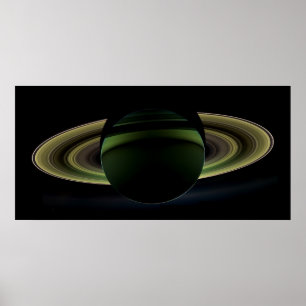 Planet Saturn Cassini Uppdrag 2012 Poster