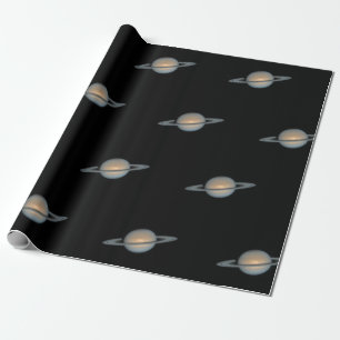 Planet Saturn med Ring Mönster Presentpapper