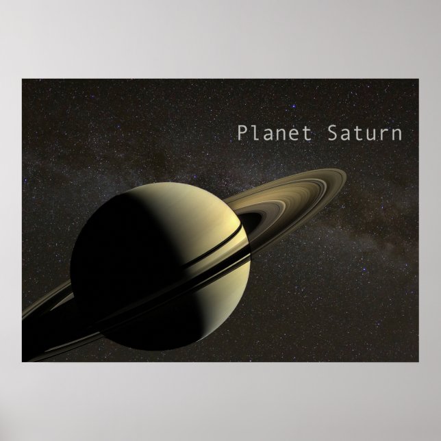 Planet Saturn Poster (Framsidan)