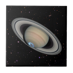 Planet Saturn Starry Himlar Kakelplatta