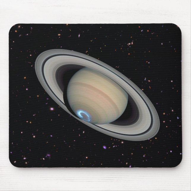 Planet Saturn Starry Himlar Mousepad Musmatta (Framsidan)