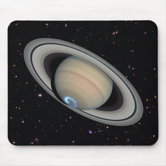 Planet Saturn Starry Himlar Musmatta (Framsidan)