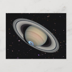 Planet Saturn Starry Himlar Vykort