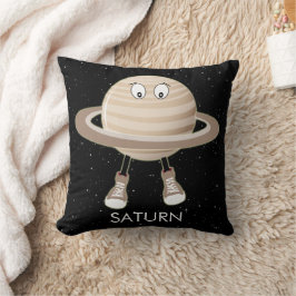 Planet Saturn & Stars Dekorativ kudde