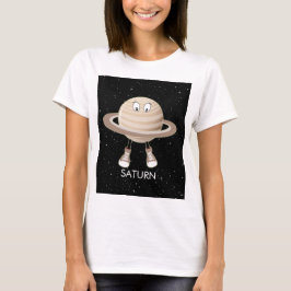 Planet Saturn & Stars T Shirt