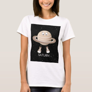 Planet Saturn & Stars T Shirt