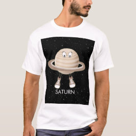 Planet Saturn & Stars T Shirt
