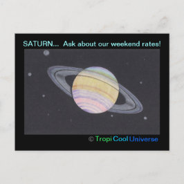 Planet SATURN-vykort Vykort