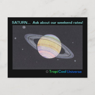 Planet SATURN-vykort Vykort
