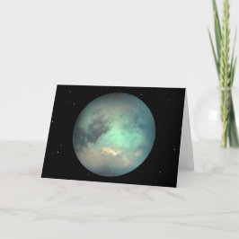 Planet Saturns Måne Titan Kort