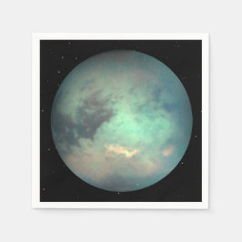 Planet Saturns Måne Titan Pappersservett
