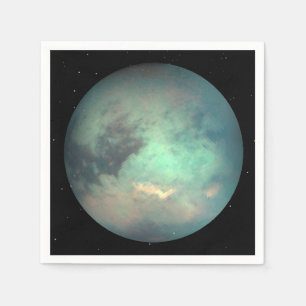 Planet Saturns Måne Titan Pappersservett